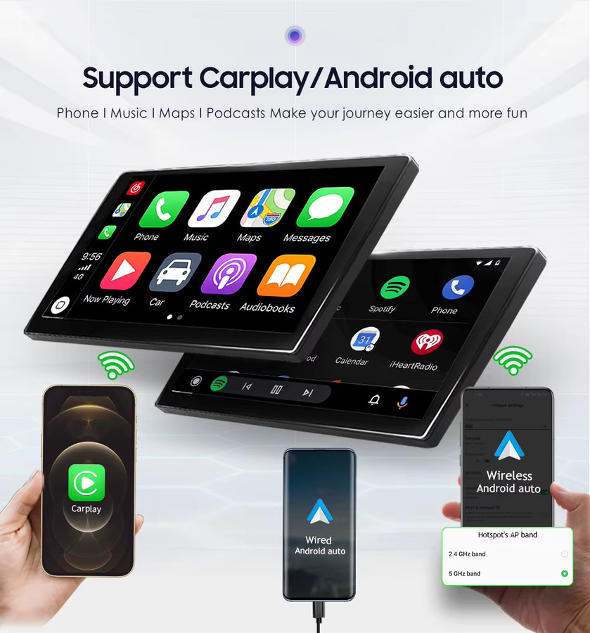 OSSURET Android Autoradio mit 4G, Carplay und GPS für Mercedes Benz E-Klasse W211, CLS, CLK, G-Klasse, Farbe: Schwarz - Bild 2