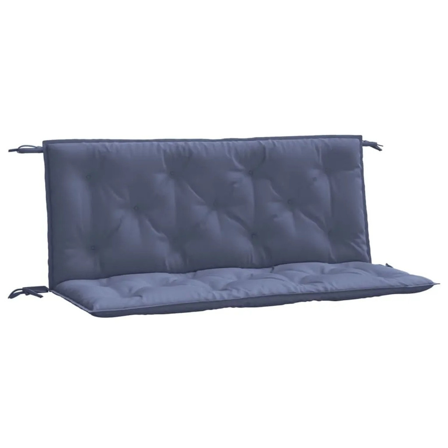 vidaXL Gartenbank-Auflagen 2er-Set Marineblau aus wasserabweisendem Oxford-Gewebe B/T/H: 120 x 50 x 7 cm - Bild 2