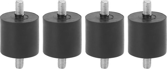 4er-Set Gummi Stoßdämpfer Fußpads mit Schraubtyp zur Vibrationsdämpfung für Luftkompressoren, Schwarz, M8, TOMTOP JMS - Bild 1