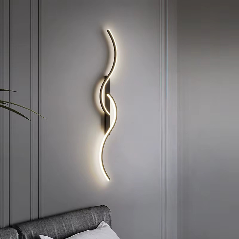 Moderne LED Wandleuchte DARHYN aus Aluminium in Weiß mit warmweißem Licht für Wohnzimmer und Schlafzimmer - Bild 2