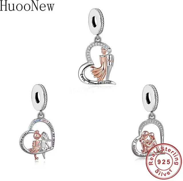 HuooNew Charm, 925 Silber, Perle, Zirkonia - Bild 1