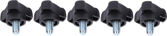 5 Stück TOMTOP JMS M8 Kunststoff Dreieckige Arc Griffe als Verriegelungsbolzen und Verschluss in Schwarz, 18 mm - Bild 1