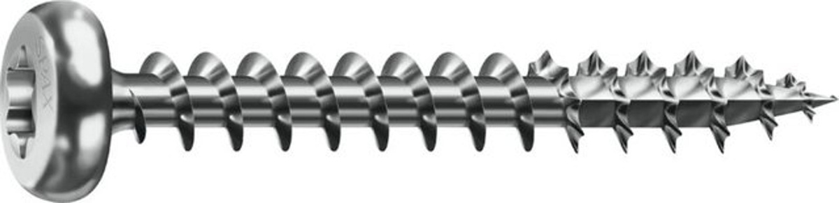 Spax Holzschraube WIROX aus Stahl in Silber, Durchmesser: 3,5 mm, Länge: 25 mm, 1000 Stück - Bild 2