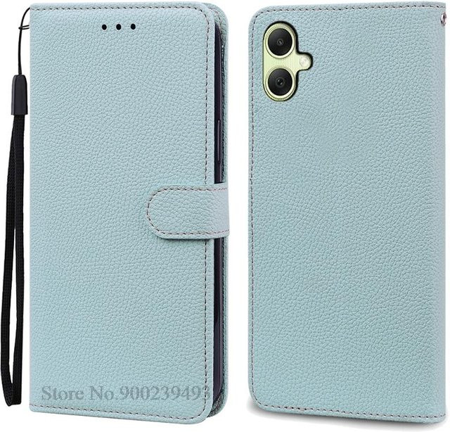 Leder Klapphülle für Samsung Galaxy A07 4G in Hellblau - Bild 1
