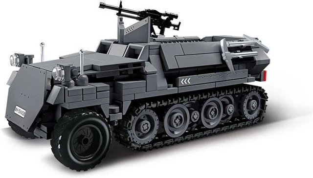 Weltkrieg gepanzertes Fahrzeug Halbkettenfahrzeug LKW, Modellbaustein, ab 6 Jahren - Bild 1