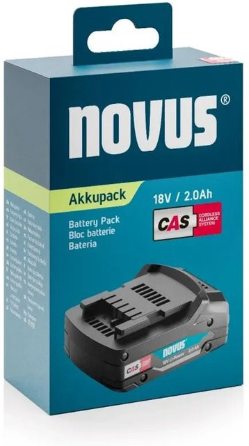 Novus Akku CAS 2.0 Ah 18V mit Air Cooled-Ladetechnologie in Schwarz 031-0367 - Bild 1