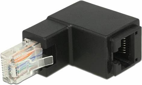 Delock RJ45 Netzwerk Adapter Ethernet LAN Schwarz - Bild 1
