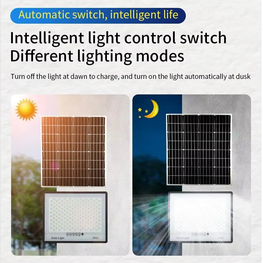 Swiatla LED Solar-Gartenleuchten für den Außenbereich, wasserdichter IP67 Reflektorstrahler in Schwarz, moderne Wandbeleuchtung für den Garten - Bild 3