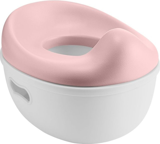 Kikkaboo 3 in 1 Trio Töpfchen mit Toilettensitz und Tritthocker, rosa, rutschfest - Bild 1
