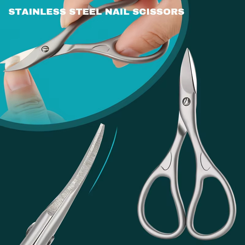 Ouriner Nagelknipser aus Edelstahl, gebogene Klingen, Unisex - Bild 4