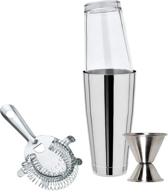 Ich-Zapfe Boston Shaker Cocktail-Set aus Edelstahl in Silber - Bild 1