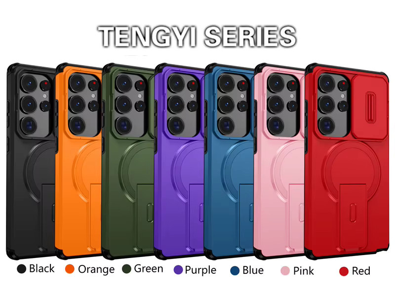 Magnetische Armor-Hülle mit Halterung für Samsung Galaxy S26 S25 S24 S23 Ultra sowie A15 A25 A35 A55 A16 A26 A35 A56 A17 A37 A57 in Blau und Grün mit MagSafe Kompatibilität - Bild 6