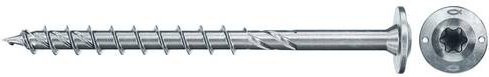 Fischer PowerFast II Tellerschrauben für Holz, Durchmesser: 6 mm, Länge: 60 mm, Material: Stahl galvanisch verzinkt, 100 Stück - Bild 1