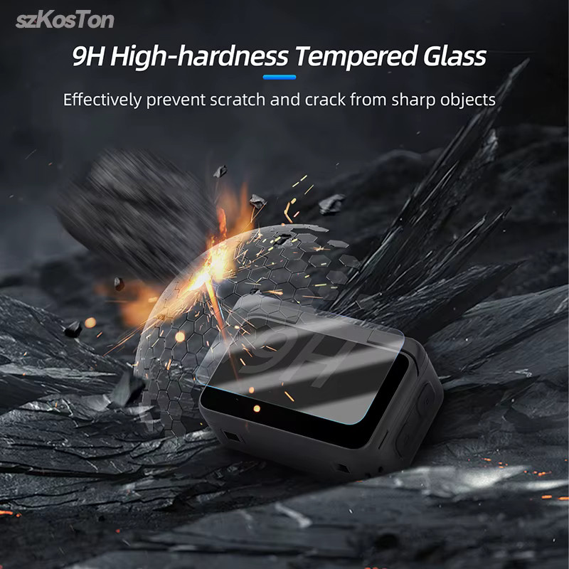 SZKOSTON Displayschutzfolie aus gehärtetem Glas für Insta 360 Go Ultra, transparentes Zubehör-Set für das Kameraobjektiv - Bild 4