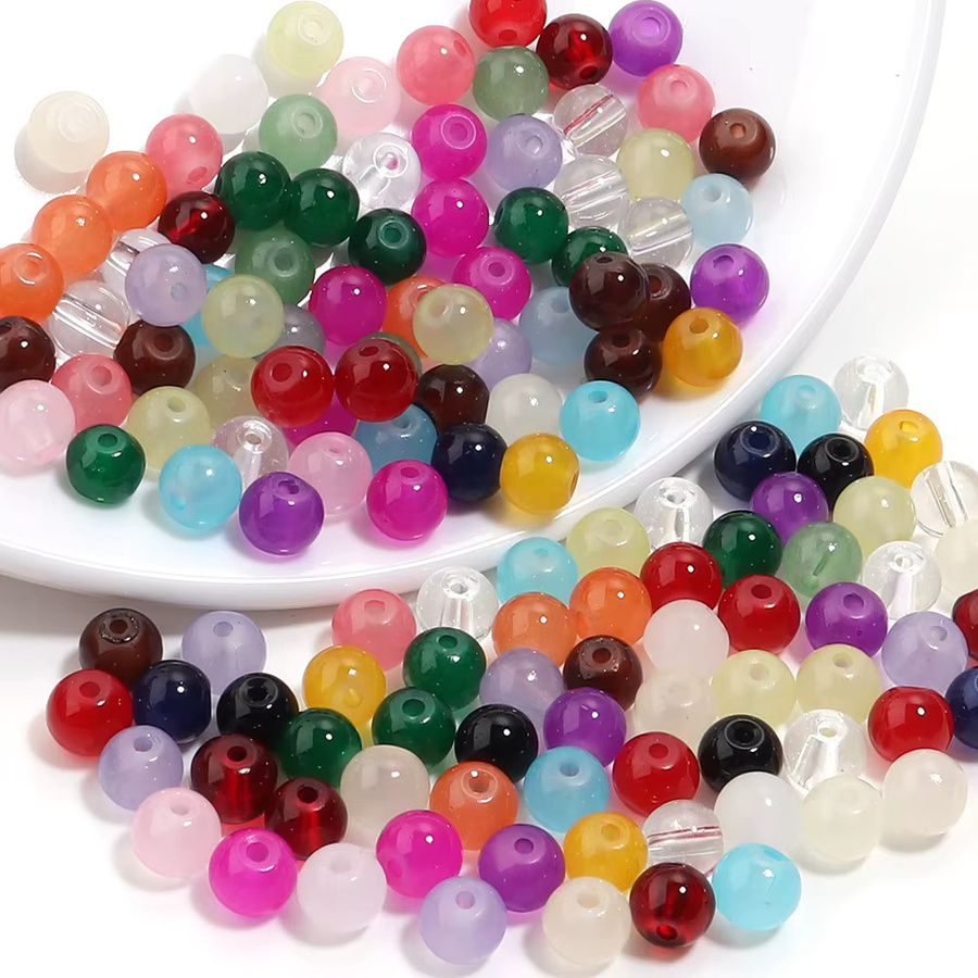 lingsai Glas Perlen, 8mm, Mehrfarbig, Unisex - Bild 4