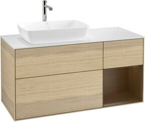 V&B Waschtischunterschrank Finion Wandbeleuchtung in Weiß, Breite: 120 cm, Tiefe: 50,1 cm, Höhe: 50,1 cm - Bild 1