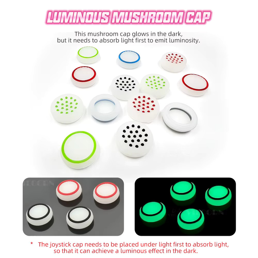VILCORN Analoge Thumbstick-Griffkappen aus Silikon in Multicolour für Xbox One, Xbox Series X S und Xbox 360 Controller - Bild 2