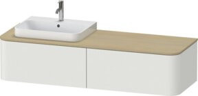 Duravit Waschtischunterschrank Happy D.2 Plus, Farbe Weiß matt, B/T/H: 160 x 35,4 x 55 cm - Bild 1
