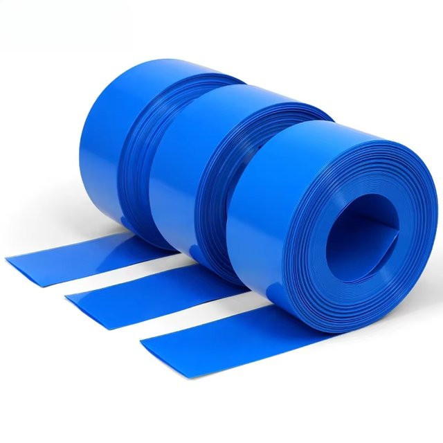 DIY Akkupack PVC Schrumpfschlauch für 18650 Lipo Akkus, Blau, 10m Packung, Breite: 85 mm - Bild 1