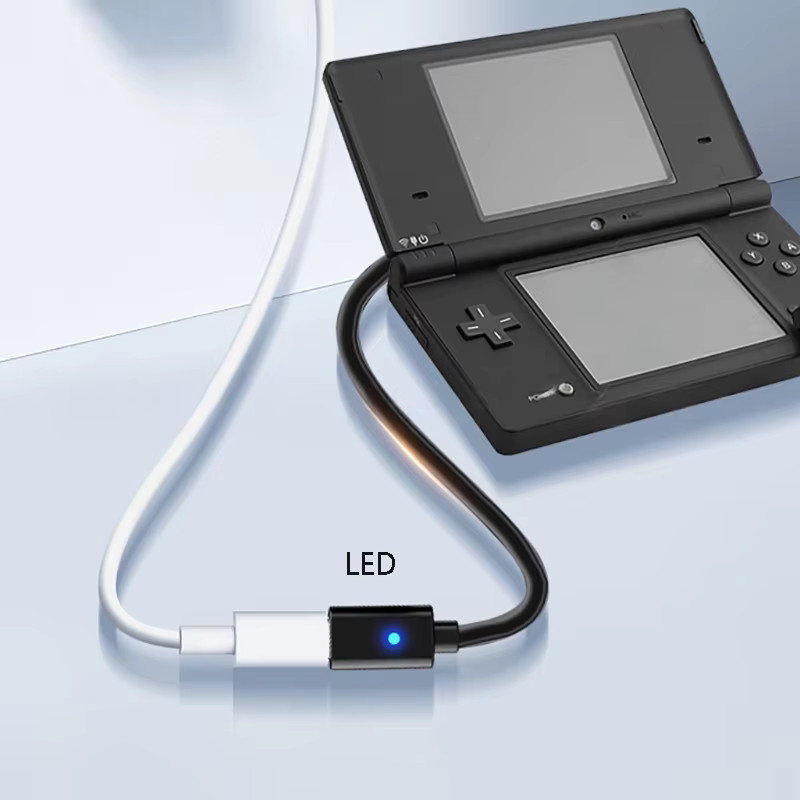 OULLX USB-C Ladekabel für Nintendo NDSi, 3DS, 3DSLL und 3DSXL Konsolen, Schwarz, Länge: 10 cm - Bild 4
