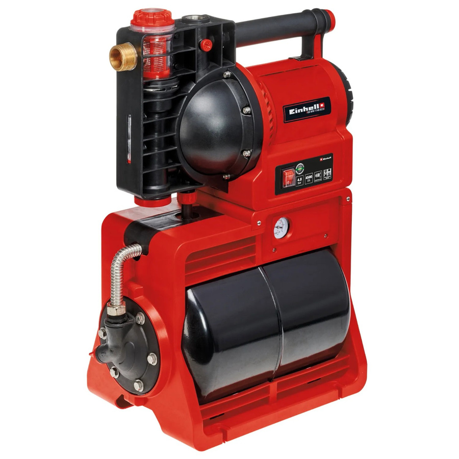 Einhell Hauswasserwerk GE-WW 1145 ECO Booster in Rot und Schwarz - Bild 6