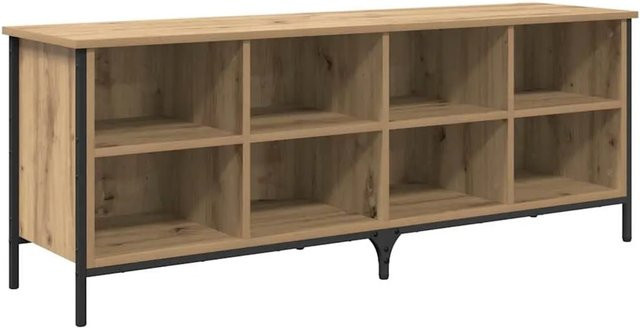 vidaXL Schuhschrank mit Regal in Artisan-Eiche und brauner Farbe, B/T/H: 131 x 35 x 50 cm - Bild 1