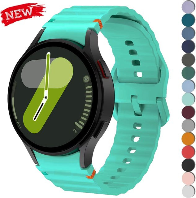 CAOWTAN Uhrenarmband Silikon, blue, Unisex, für Samsung Galaxy Watch - Bild 1