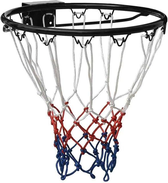 vidaXL Basketballring, Schwarz, 39 cm, Stahl - Bild 1