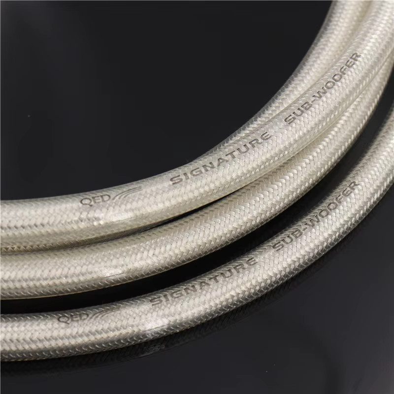 QED HiFi-Audiokabel 6N versilbertes RCA 2to2 Audio-Verbindungskabel in Weiß und Silber - Bild 3
