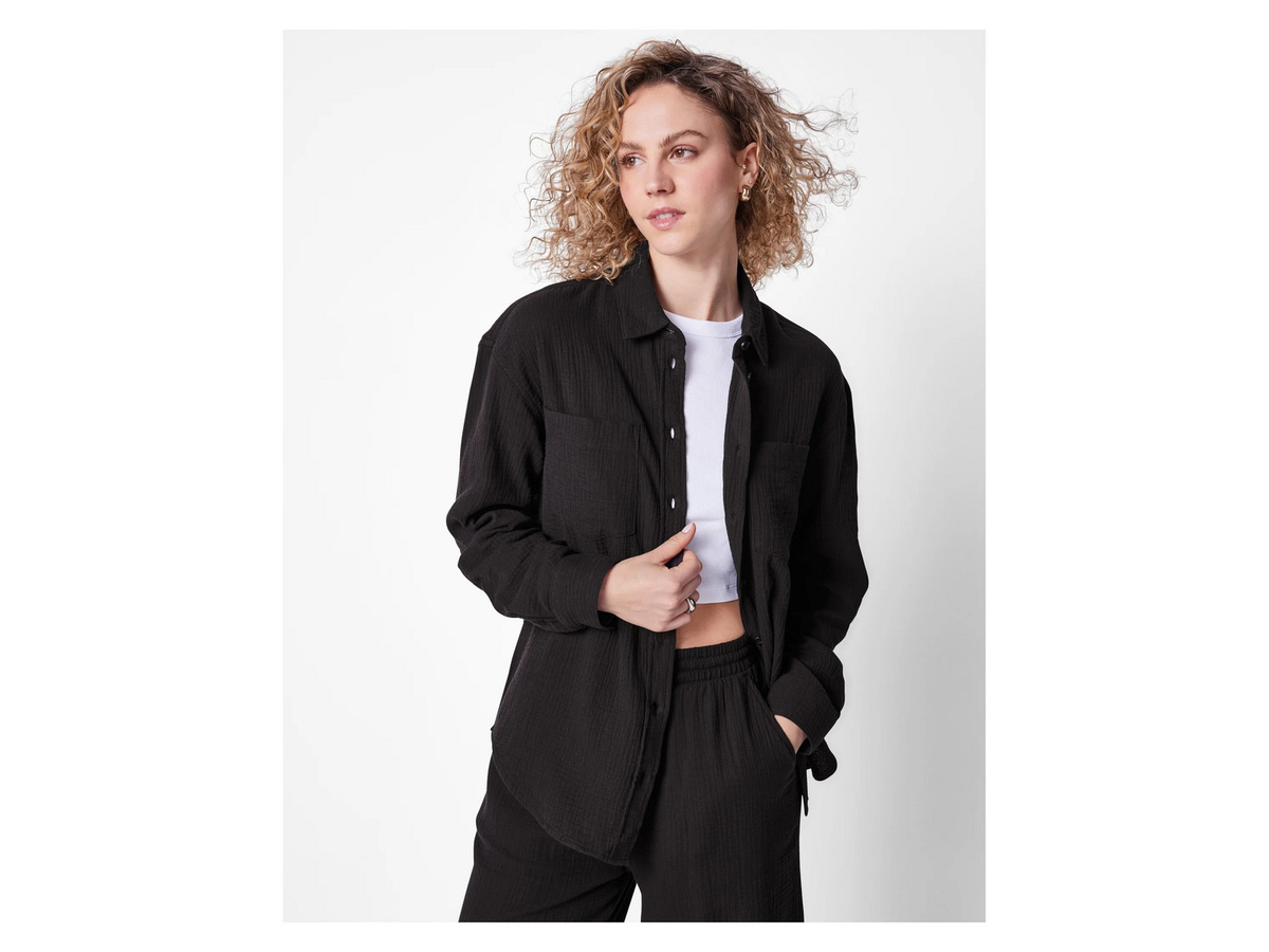 ESMARA Bluse Musselin, schwarz, Damen - Bild 2
