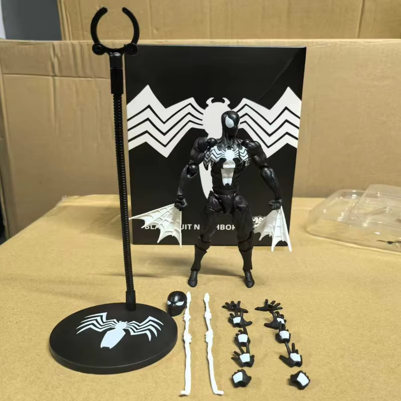 Marvel Black Neighbor Symbiote Spider Man Black Venom Battle Suit, Actionfigur, Schwarz, ab 18 Jahren - Bild 2