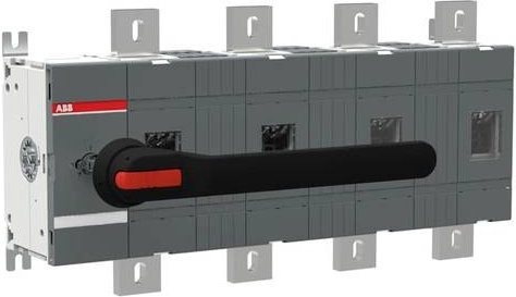 ABB OT1000E04W4P Lasttrennschalter 1000A 1000V in Schwarz und Grau - Bild 1