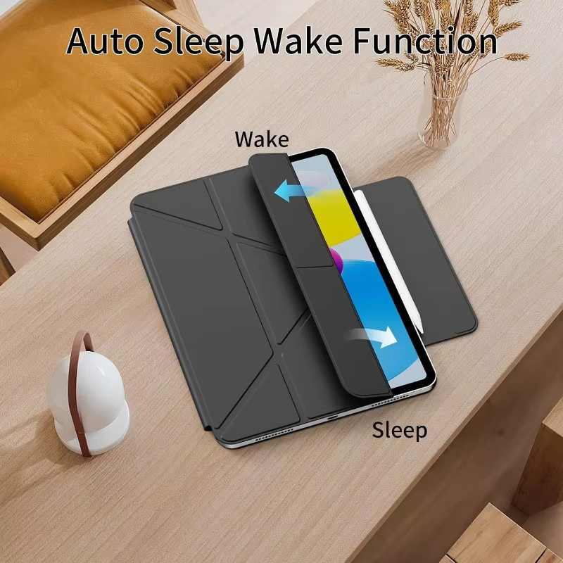 Y-Fold Magnetische Hülle für iPad Air 13 2025, iPad Pro 11 und 12.9, sowie iPad Air 4 5 und iPad Mini in Weiß - Bild 3
