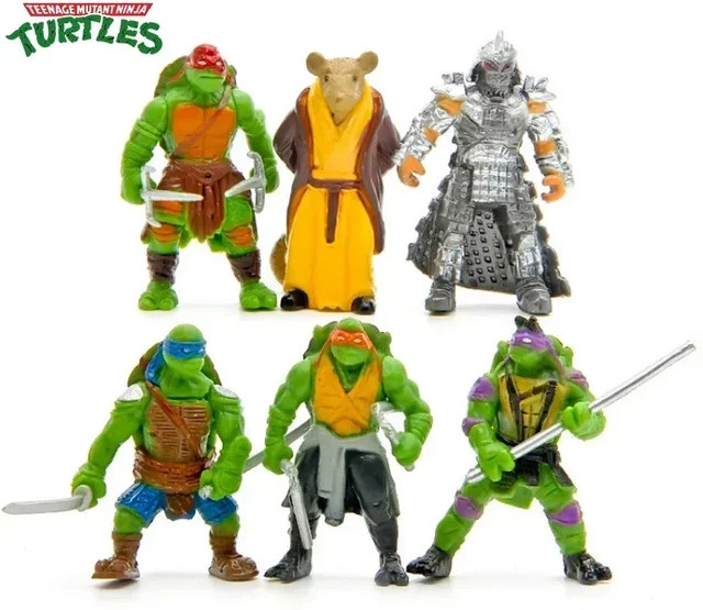 Teenage Mutant Ninja Turtles Kawaii Raphael Donatello Modell Puppe, 6-teiliges Set - Bild 1