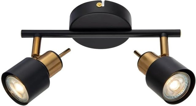 Arte Lamp Deckenstrahler Almach 2-flammig schwenkbar Schwarz GU10 - Bild 1