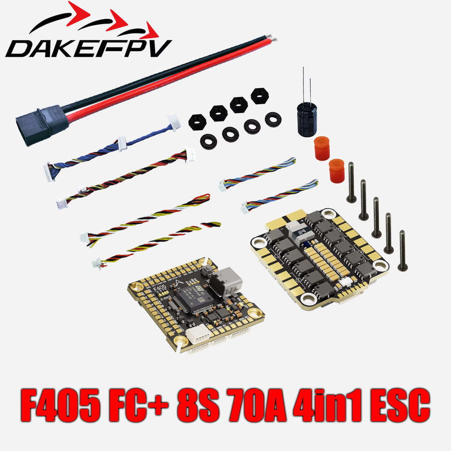 JIJIE F405 F405HD F7 F722 Flugcontroller, F4 V3S Plus FC, 60A 4in1 BLheli_S ESC Stacks, Set / Bundle - Bild 4