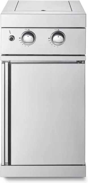 MyOutdoorKitchen Modul mit Doppel Seitenbrenner Stainless Collection aus Edelstahl für Flüssiggas - Bild 1
