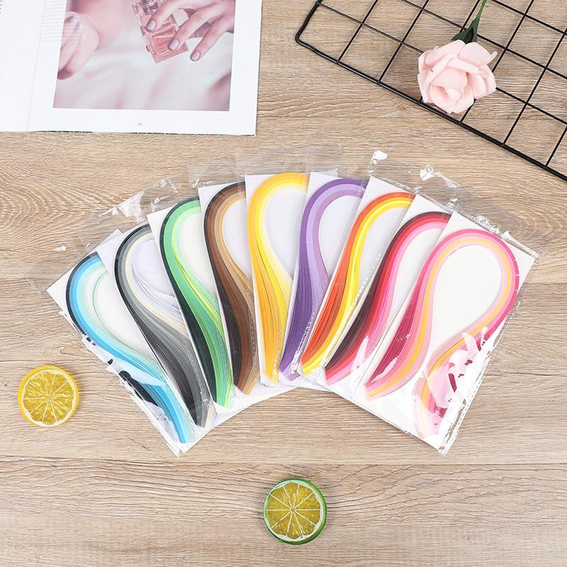 Fourr Papierquilling-Streifen Set in Grau, 100 Stück, Breite: 0,3 cm, Länge: 39 cm zum Basteln und für DIY-Projekte - Bild 1