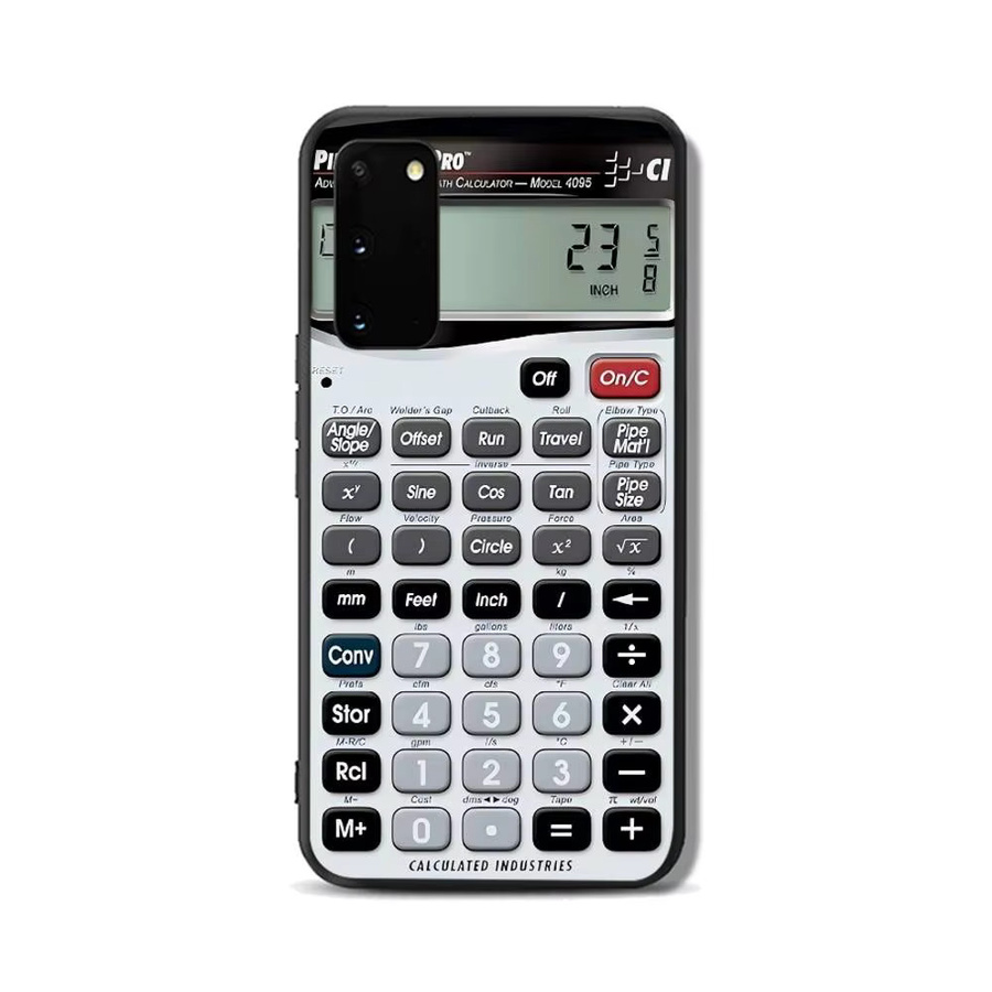 Stilvolle Taschenrechner Handyhülle für Samsung Galaxy S25 S24 S23 S22 S21 S20 S10 S9 Plus Lite Ultra FE Note 20 S30 - Bild 3