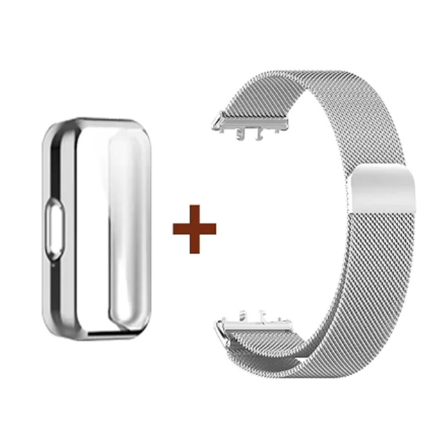Samsung Uhrenarmband Milanaise, Schlaufenarmband mit Hülle und Folie, Unisex - Bild 4
