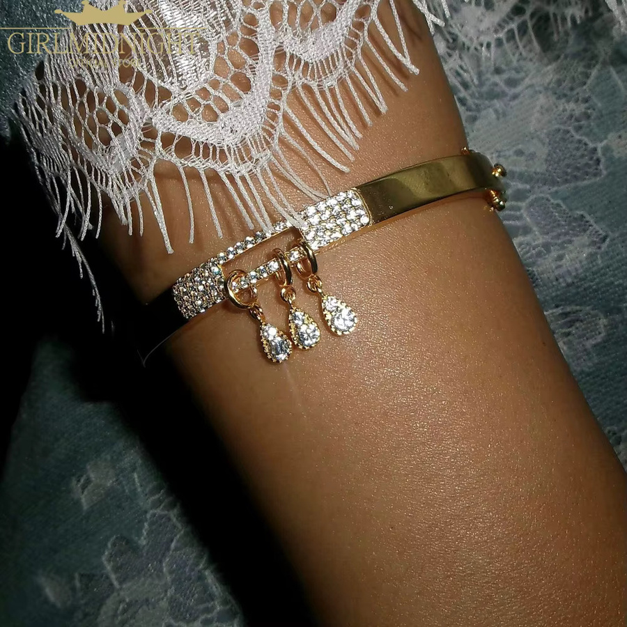 Armband GIRLMIDNIGHT, goldfarben, Zirkonia-besetzt, Damen - Bild 4