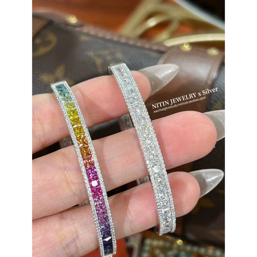 MEEKCAT Armband, 925 Silber, Moissanit, Damen - Bild 5