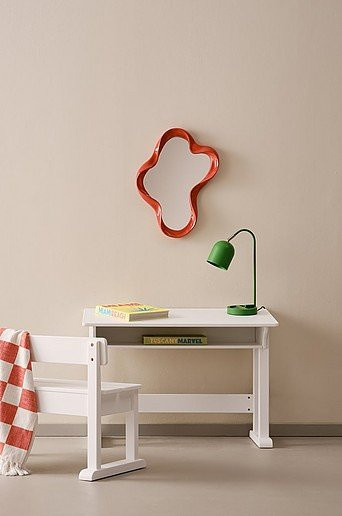 Jotex DALVIK Schulbank und Bank aus Kiefer und MDF in Weiß - Bild 1