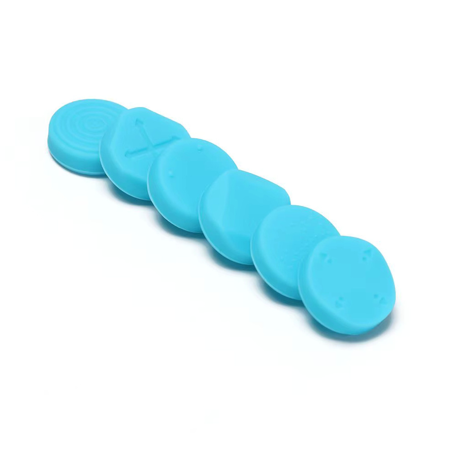 6-in-1 Silikon Thumbstick-Griffkappen für Sony PlayStation PS Vita PSV 1000 und PS Vita Slim 2000 in Weiß - Bild 4