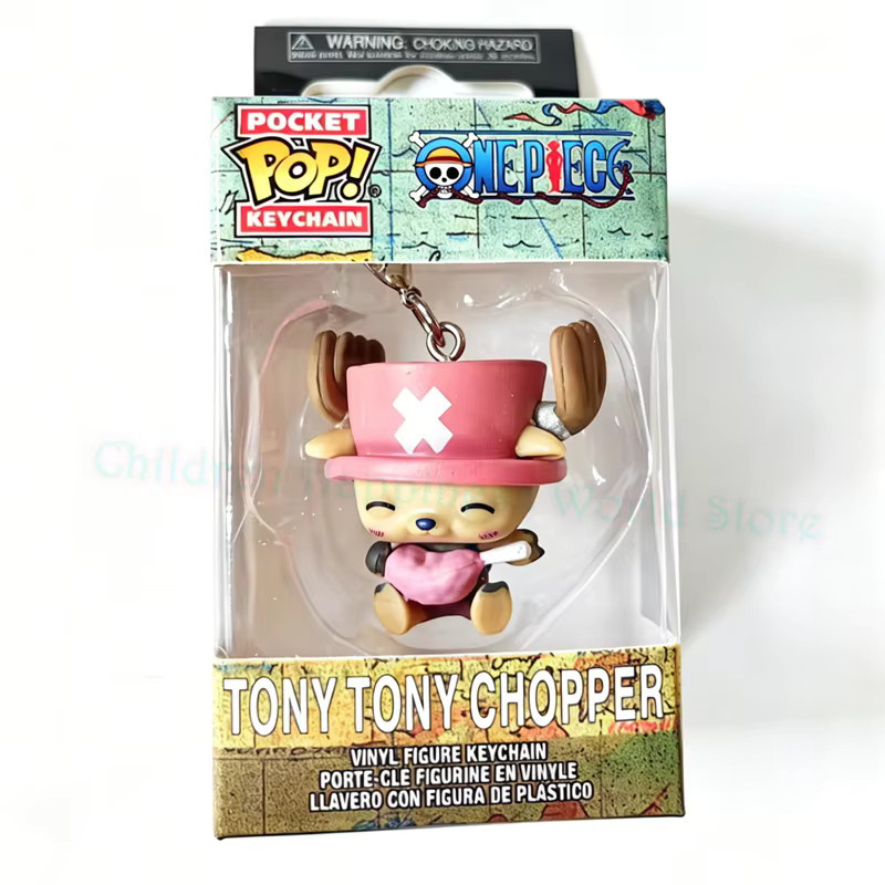 Funko One Piece Chopper mit Zuckerwatte-Pop! Schlüsselanhänger, Vinyl-Modellfigur, ab 3 Jahren - Bild 3