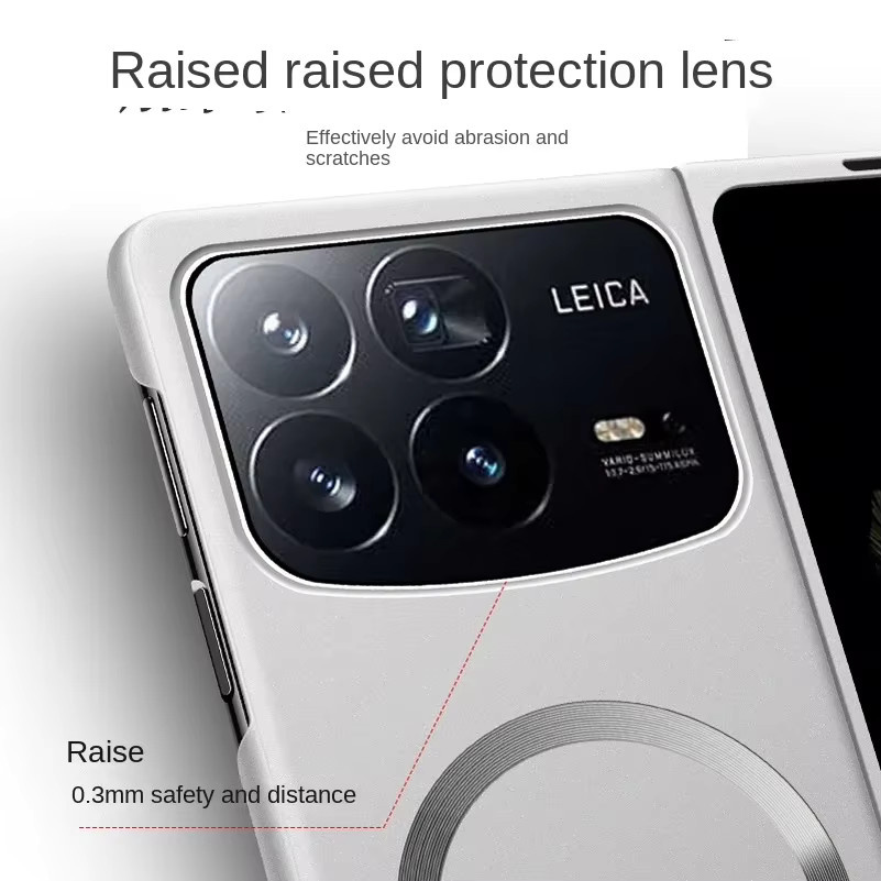 Xiaomi Mix Fold 4 Handyhülle mit MagSafe Magnetfunktion, ultradünn, hart und matt, Farbe: Gold - Bild 5