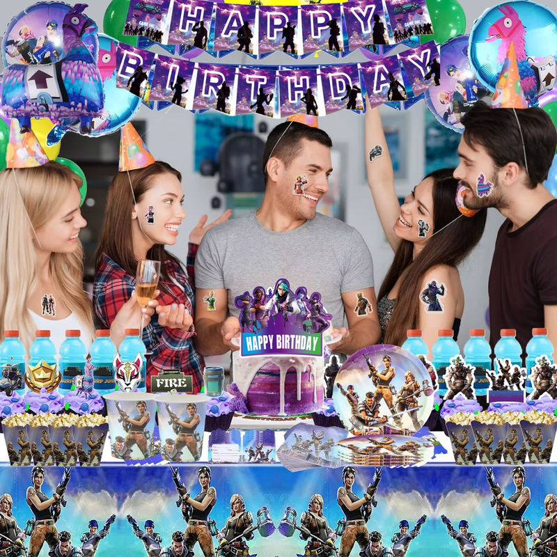 TAKARA TOMY Tischdecke mit Cartoon Alpaka Lama Motiv für Kindergeburtstage und Babypartys, Mehrfarbig - Bild 4