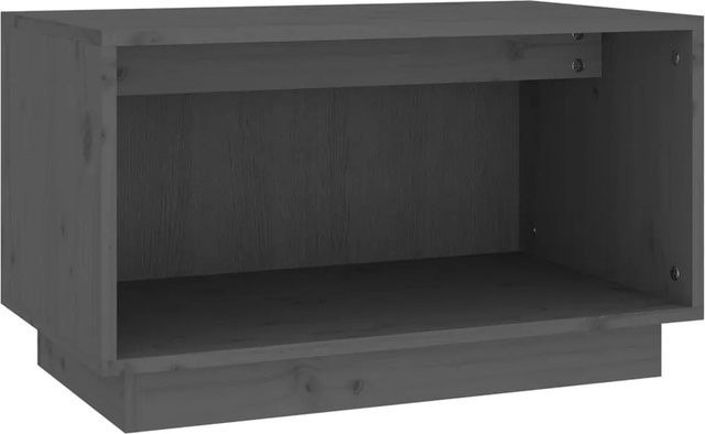 vidaXL TV-Schrank aus Kiefer-Massivholz in Grau, B/T/H: 60 x 35 x 35 cm - Bild 1