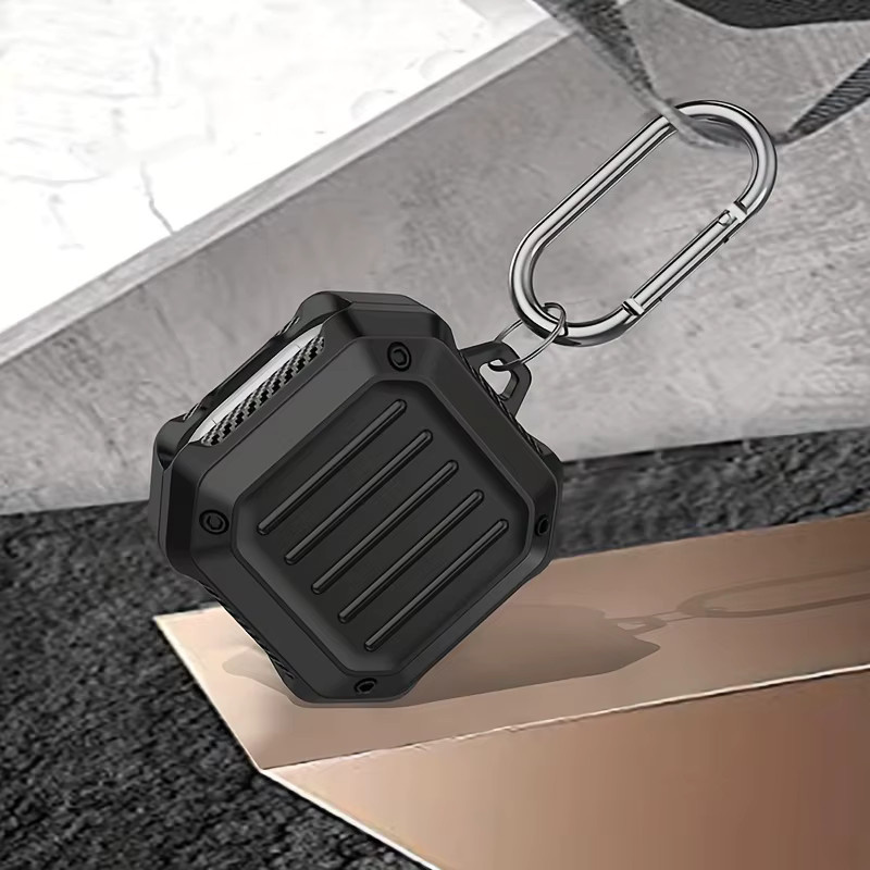 Samsung Galaxy Buds 2 Pro Schutzhülle aus TPU in Schwarz mit Schlüsselanhänger - Bild 5