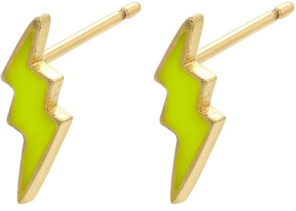 ZHUKOU Ohrstecker, Gold, Emaille, Messing, Damen - Bild 1